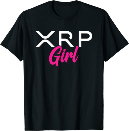 XRP T-Shirt Cryptocurrency Girl Crypto Currency