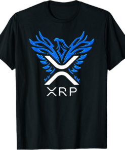 XRP T-Shirt Cryptocurrency Logo Rising Phoenix
