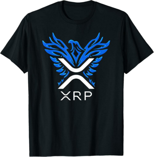 XRP T-Shirt Cryptocurrency Logo Rising Phoenix