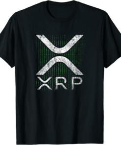 XRP T-Shirt Hodlers Cryptocurrency Binary Code