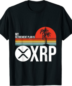 XRP T-Shirt My Retirement Plan Is Ripple Retro Hodl Token