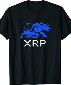 XRP T-Shirt Ripple Bullrun To The Moon Cryptocurrency Coin