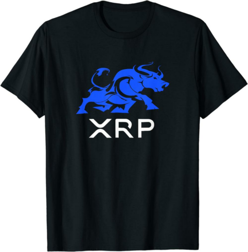 XRP T-Shirt Ripple Bullrun To The Moon Cryptocurrency Coin