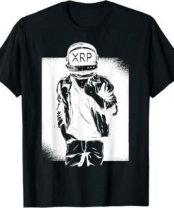 XRP T-Shirt Symbol Crypto Currency To The Moon Astronaut