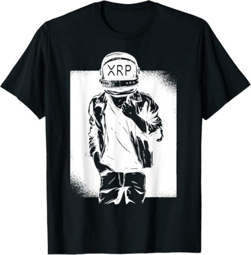 XRP T-Shirt Symbol Crypto Currency To The Moon Astronaut