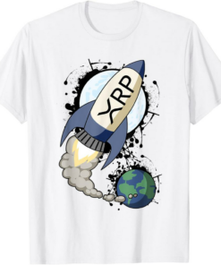 XRP T-Shirt To The Moon Hodl Crypto Ripple Token Millionaire