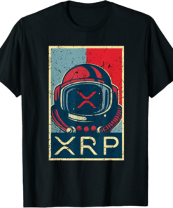 XRP T-Shirt Vintage Ripple Clothing Astronaut