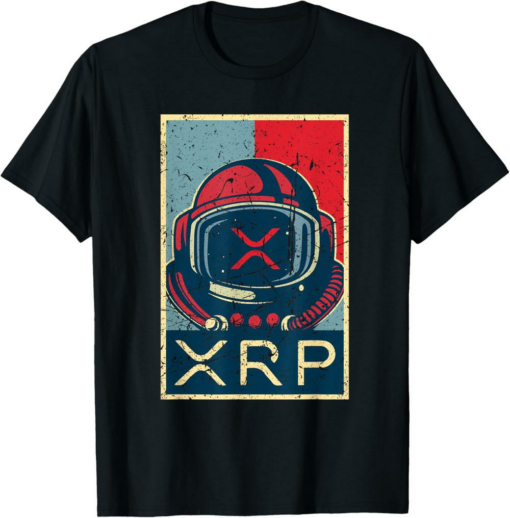 XRP T-Shirt Vintage Ripple Clothing Astronaut