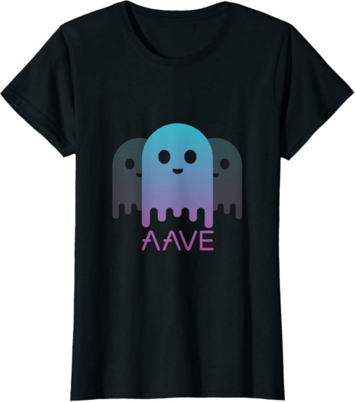 AAVE T-Shirt Cryptocurrency Logo Image