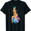 AAVE T-Shirt Cryptocurrency Pin-up Girl Hodling An Crypto