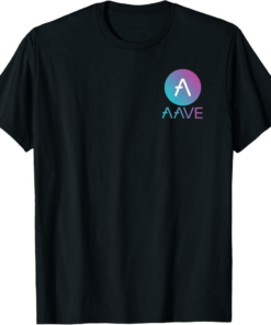 AAVE T-Shirt Cryptocurrency Pocket Logo