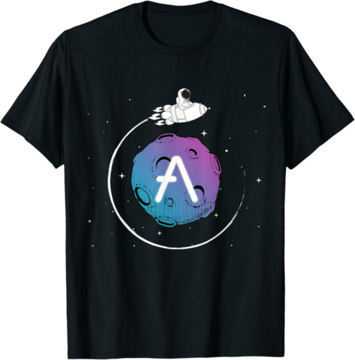 AAVE T-Shirt Cryptocurrency Talk ROCKET To The Moon