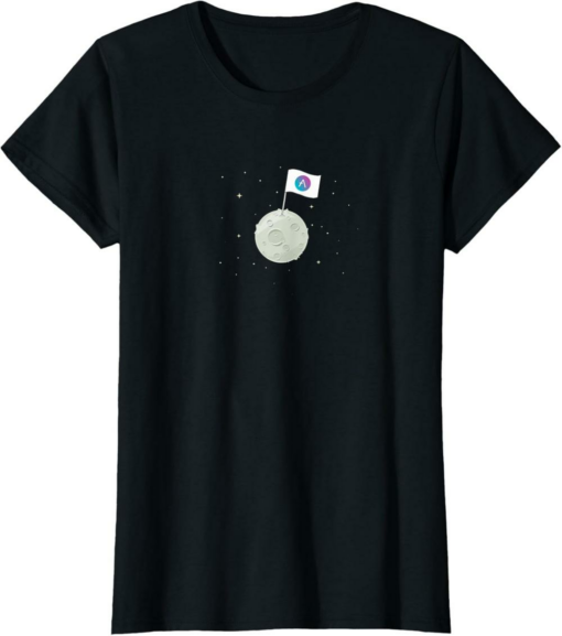 AAVE T-Shirt To The Moon Trendy Coin