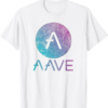AAVE T-Shirt Vintage Crypto Distressed Logo