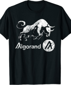 Algorand T-Shirt Crypto BULLRUN! HODL ALGO Coin Millionaire Token