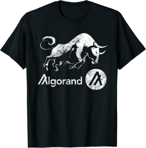 Algorand T-Shirt Crypto BULLRUN! HODL ALGO Coin Millionaire Token