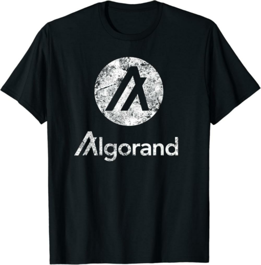 Algorand T-Shirt Crypto Blockchain ALGO Token Distressed