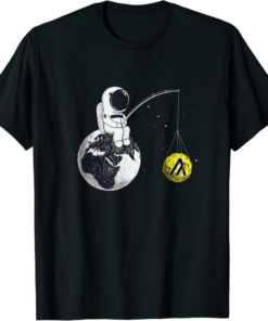 Algorand T-Shirt Cryptocurrency Talk To The Moon Space Man