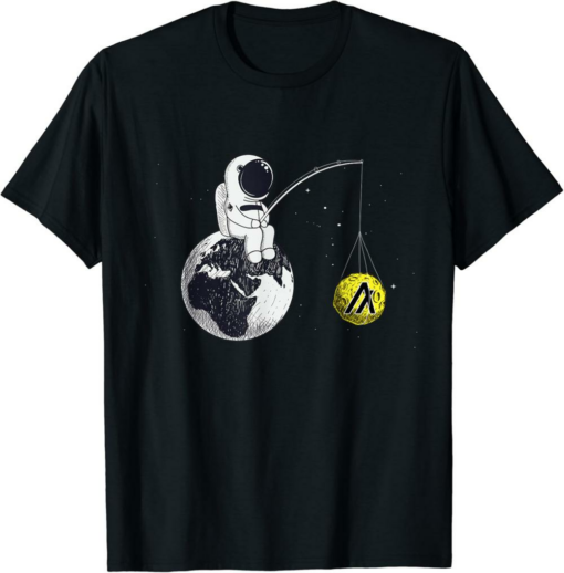 Algorand T-Shirt Cryptocurrency Talk To The Moon Space Man