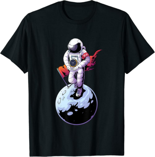 Cosmos T-Shirt Astronaut To The Moon ATOM Crypto