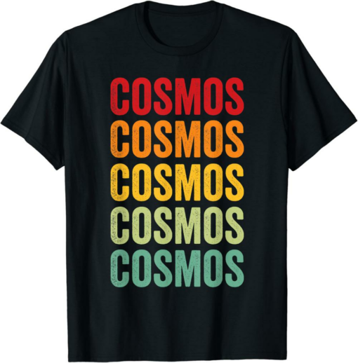 Cosmos T-Shirt Crypto Rainbow Text Design