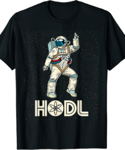 Cosmos T-Shirt Cryptocurrency Talk ATOM Fun HODL Disco Moon