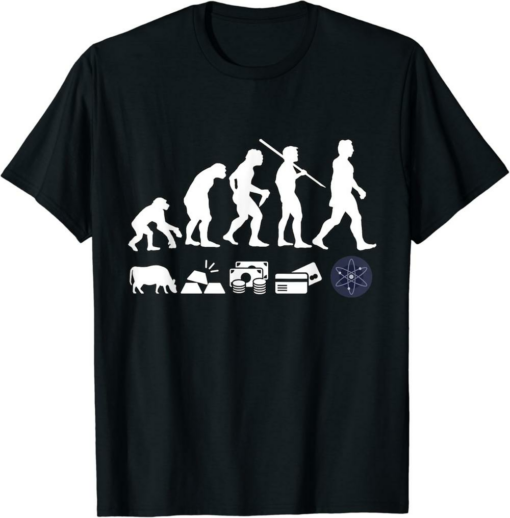 Cosmos T-Shirt Evolution Of Money A ATOM Crypto