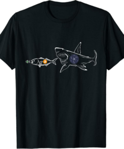 Cosmos T-Shirt Funny Shark A ATOM Crypto