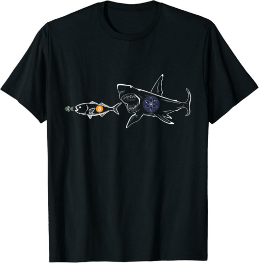 Cosmos T-Shirt Funny Shark A ATOM Crypto