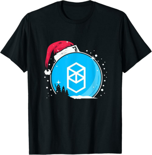 Fantom T-Shirt Christmas Santa Hat FTM Hodl Crypto Currency