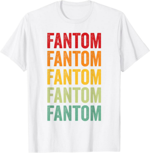 Fantom T-Shirt Crypto Rainbow Text Design