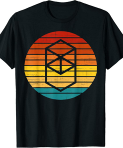 Fantom T-Shirt Crypto Vintage Retro Sunset Design 60s 70s