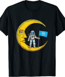 Fantom T-Shirt Logo Crypto Flag On Moon To Hodl FTM