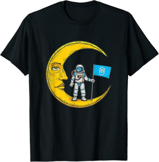 Fantom T-Shirt Logo Crypto Flag On Moon To Hodl FTM