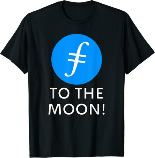 Filecoin T-Shirt Coin To The Moon FIL Crypto