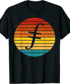 Filecoin T-Shirt Crypto Vintage Retro Sunset Design 60s 70s