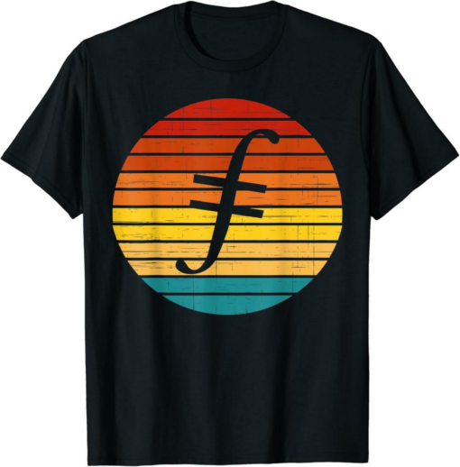 Filecoin T-Shirt Crypto Vintage Retro Sunset Design 60s 70s