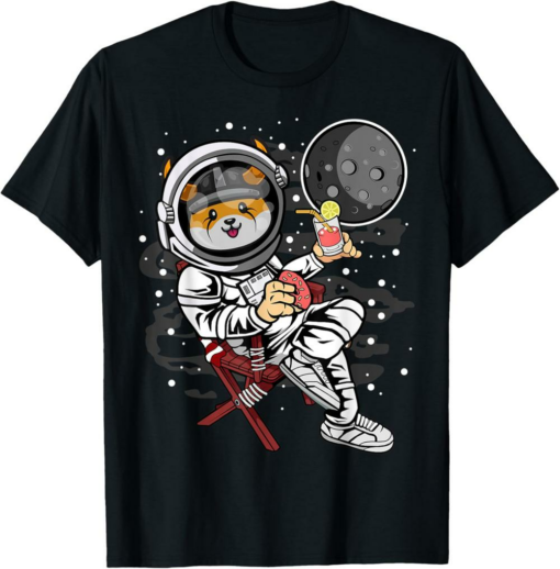 Floki T-Shirt Astronaut Retirement Inu Coin To The Moon