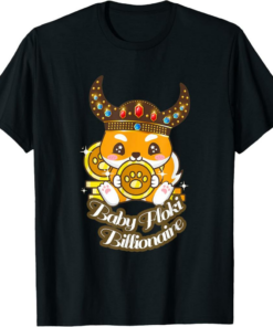 Floki T-Shirt Baby Billionaire Coin Cryptocurrency Meme Coin