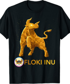 Floki T-Shirt Bull Market Inu Coin To The Moon Crypto Token