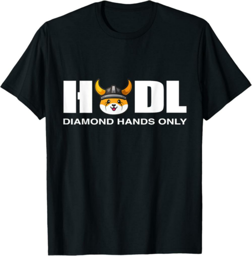 Floki T-Shirt Funny Inu Cryptocurrency Hodl To The Moon