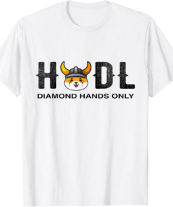 Floki T-Shirt Hodl To The Moon Funny Cryptocurrency Crypto