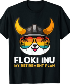 Floki T-Shirt Inu Is My Retirement Plan Funny Inu Crypto