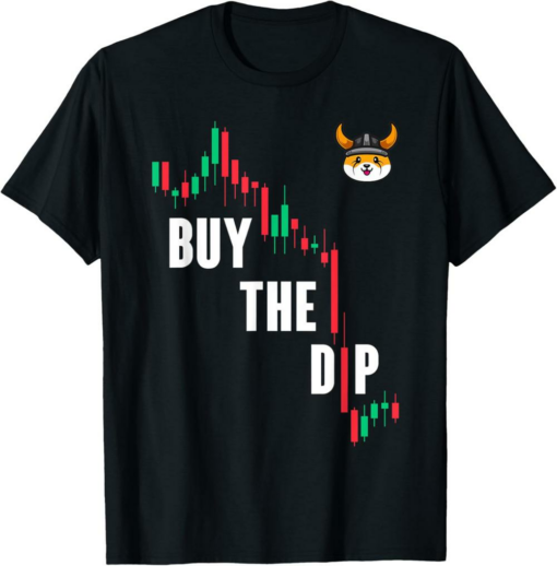 Floki T-Shirt Inu Token Buy The Dip Crypto Hodler Meme