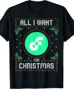 Flow T-Shirt All I Want For Xmas is Crypto Ugly Sweater