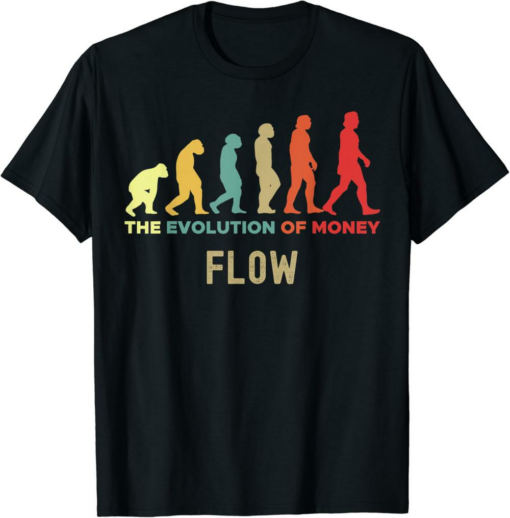 Flow T-Shirt Crypto The Evolution of Money Caveman