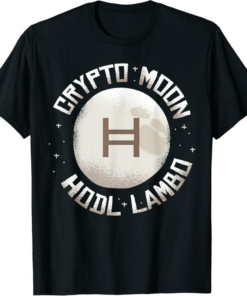 Hedera T-Shirt Crypt To Moon HODL Funny