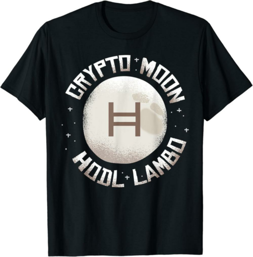 Hedera T-Shirt Crypt To Moon HODL Funny