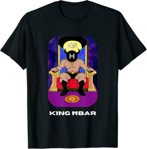 Hedera T-Shirt King HBAR Crypto Solana Cardano Bitcoin