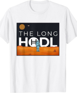 Hedera T-Shirt The Long Hodl To The Moon Crypto Gift Bear